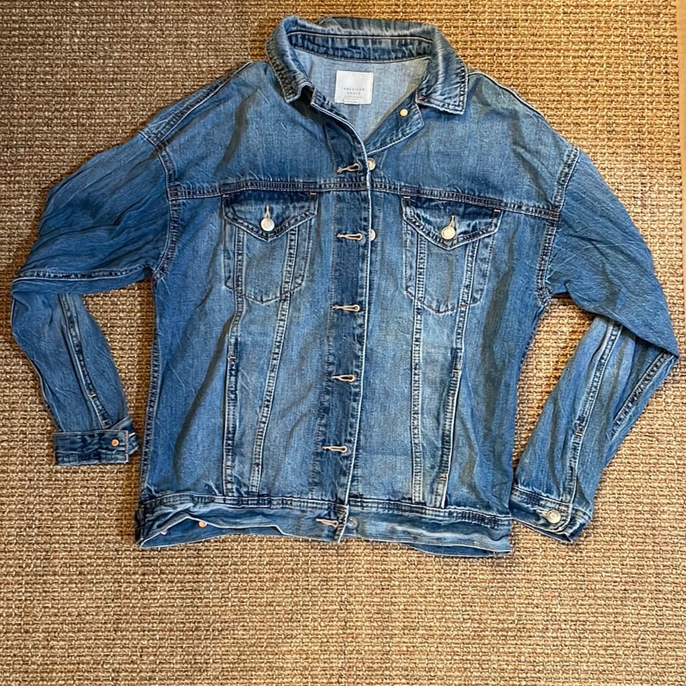 American Eagle Oversized denim jean Jacket XS